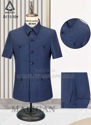 Quality Shortsleeved Safari Turkish Men’S Suit