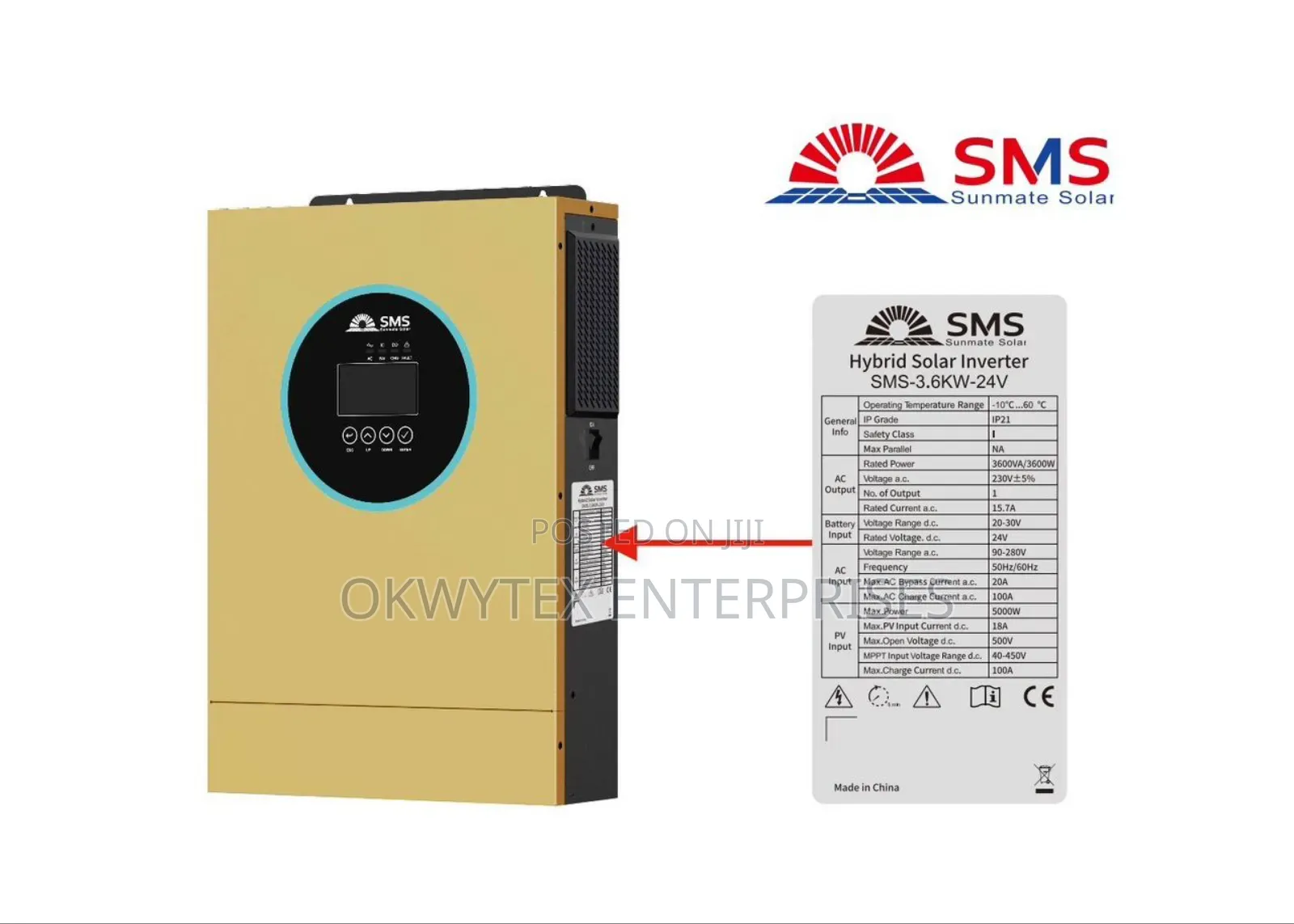 Sms 3.6kva 24v Hybrid Inverter