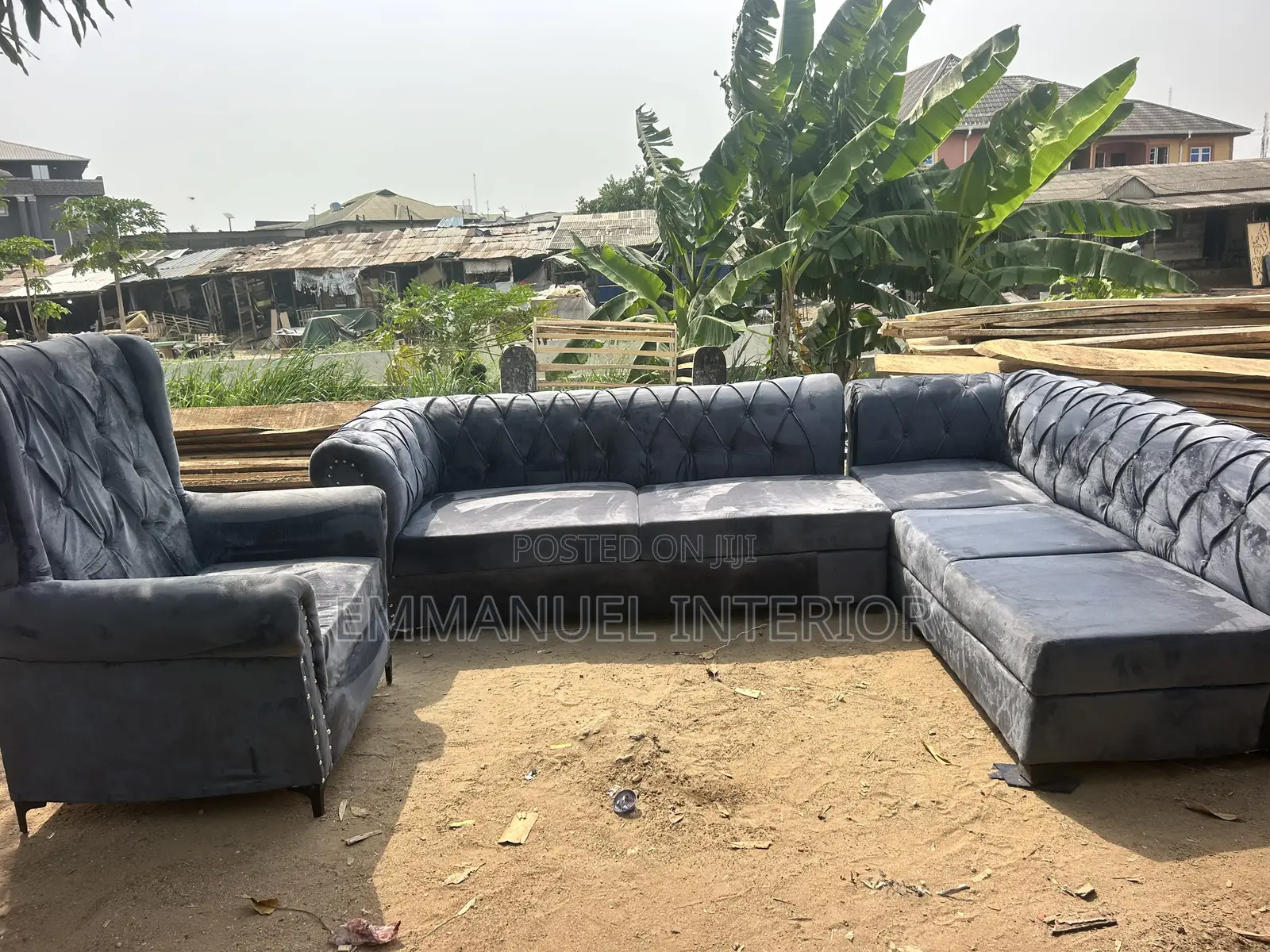 A Nice Made L Shape Chesterfield Couch