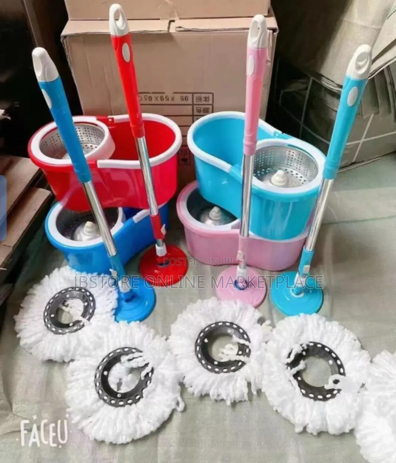 Magic Stainless Spin Mob and Bucket