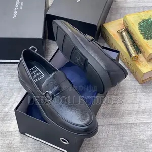 Best Quality Roberto Serpentini Leather Laceless Shoes