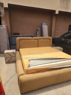 6by6 Padded Bedframe With Imported Orthopedic Spring Mattress