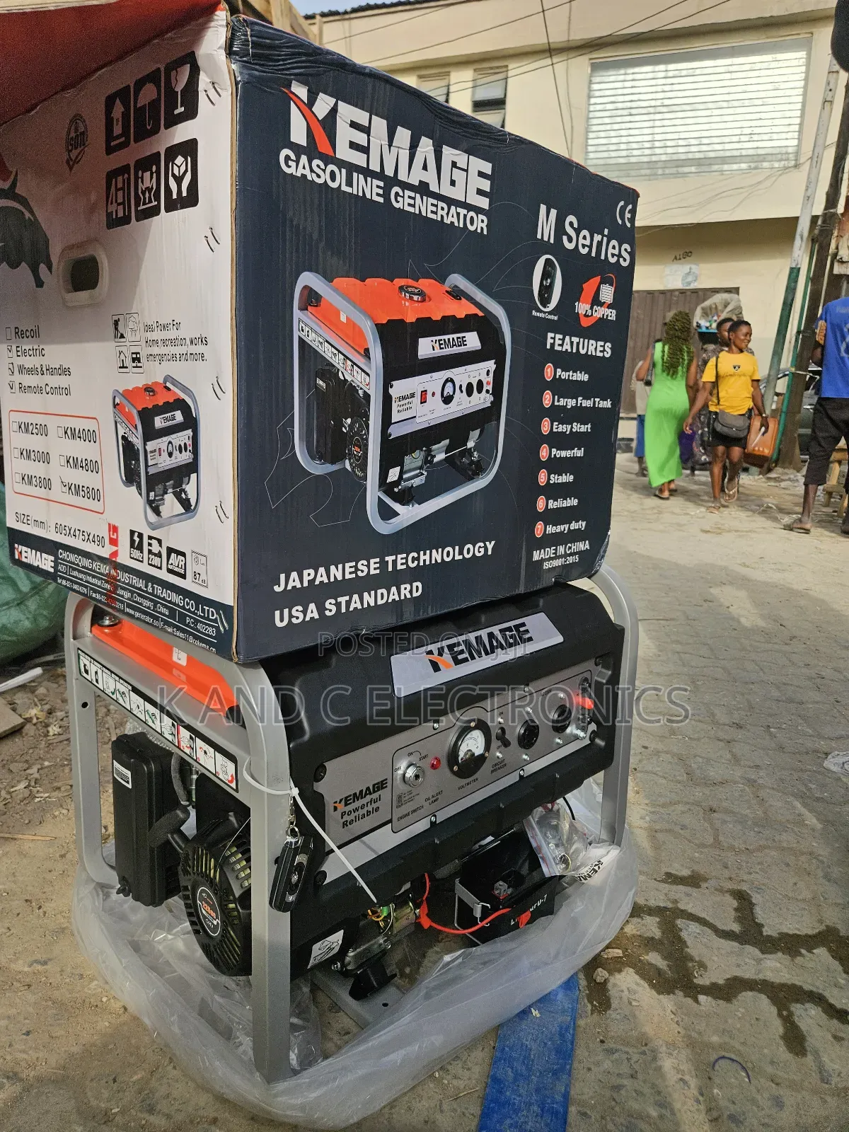 4.5kva Kemage Petorl Generator Remote Control Available