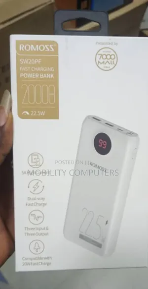 Romoss Power Bank 20000mah Fast Charging