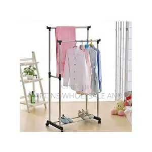 Double Pole Clothes Rack,