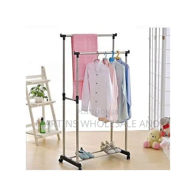 Double Pole Clothes Rack,