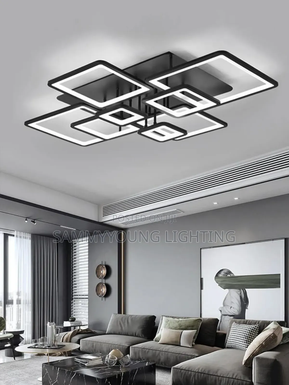 Modern Led Ceiling Mounted Flush Chandelier Light