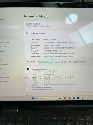 Laptop HP Spectre X360 13 16GB Intel Core i7 SSD 1T