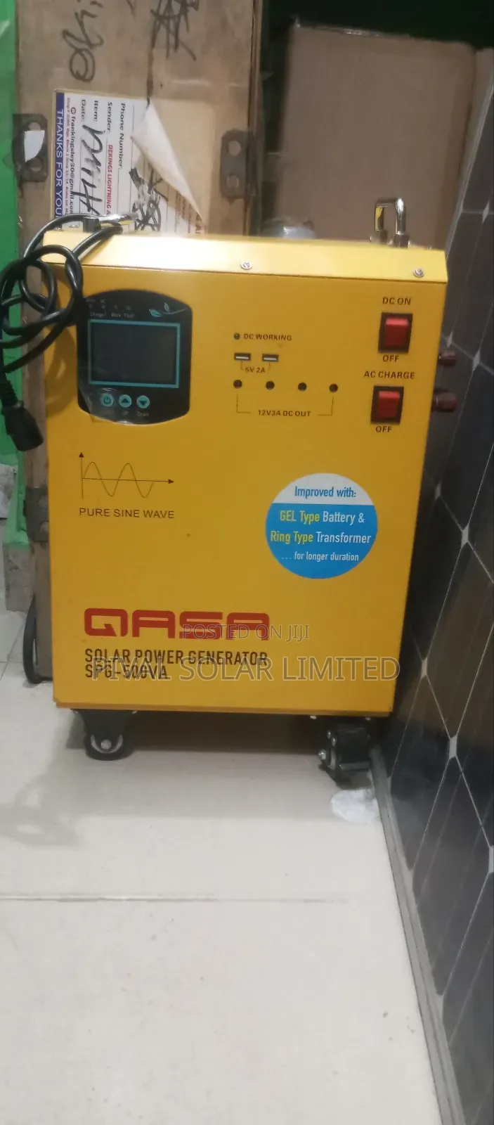 Spg500va Qasa Solar Generator
