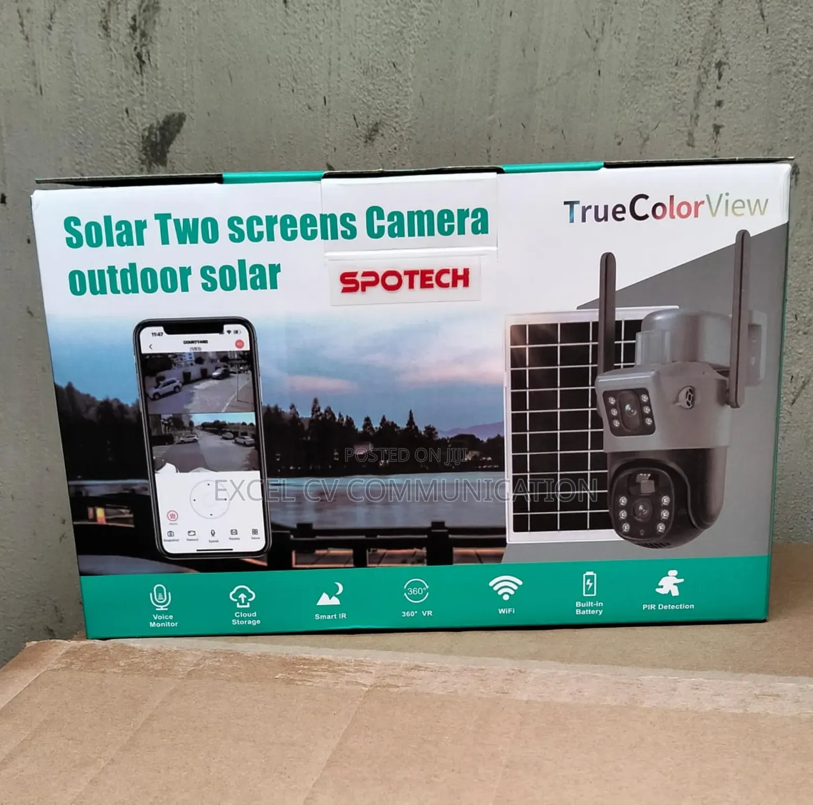2 Lens Solar CCTV Camera