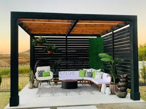 Modern Metal Pergola Installation - Durable Stylish