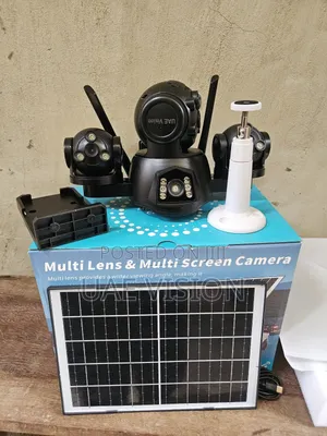 V380 3 Lens Solar Camera PTZ Hd High Quality