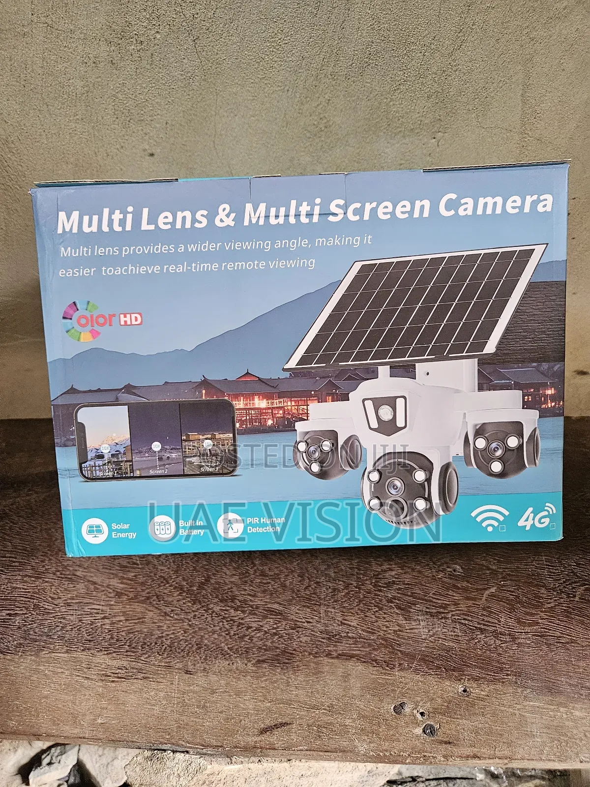 V380 3 Lens Solar Camera PTZ Hd High Quality