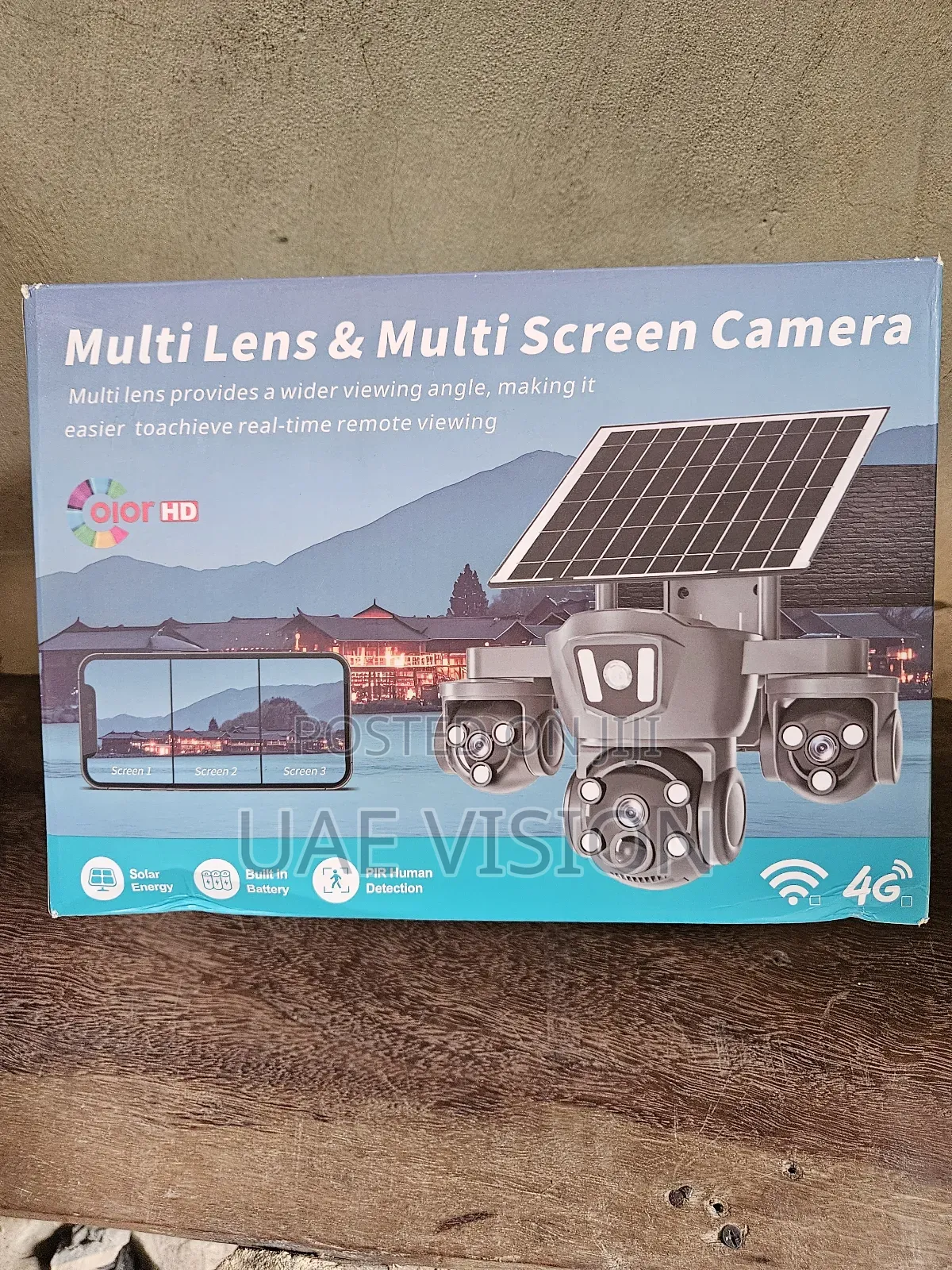 V380 3 Lens Solar Camera PTZ Hd High Quality
