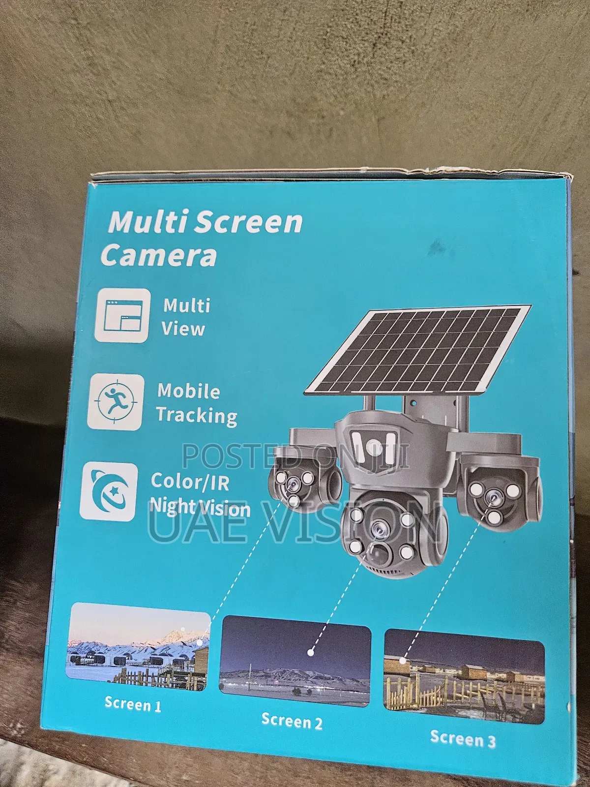 V380 3 Lens Solar Camera PTZ Hd High Quality
