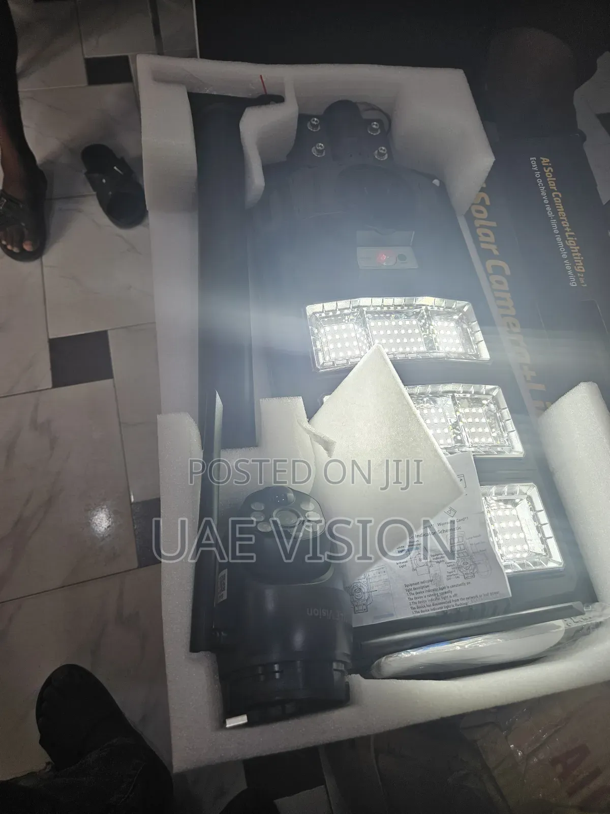 Street Light Solar Camera 2in1 Ai Camera With Hd