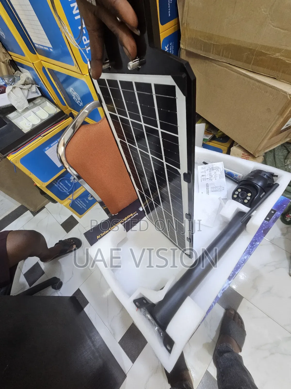 Street Light Solar Camera 2in1 Ai Camera With Hd