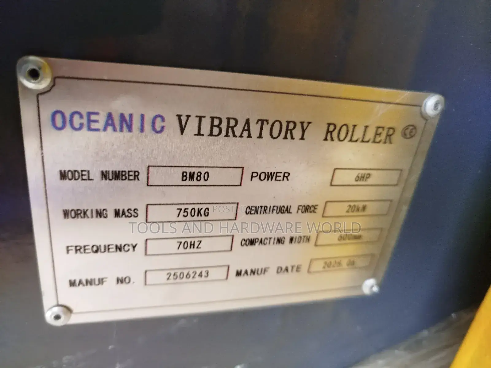 750kg Vibrator Roller