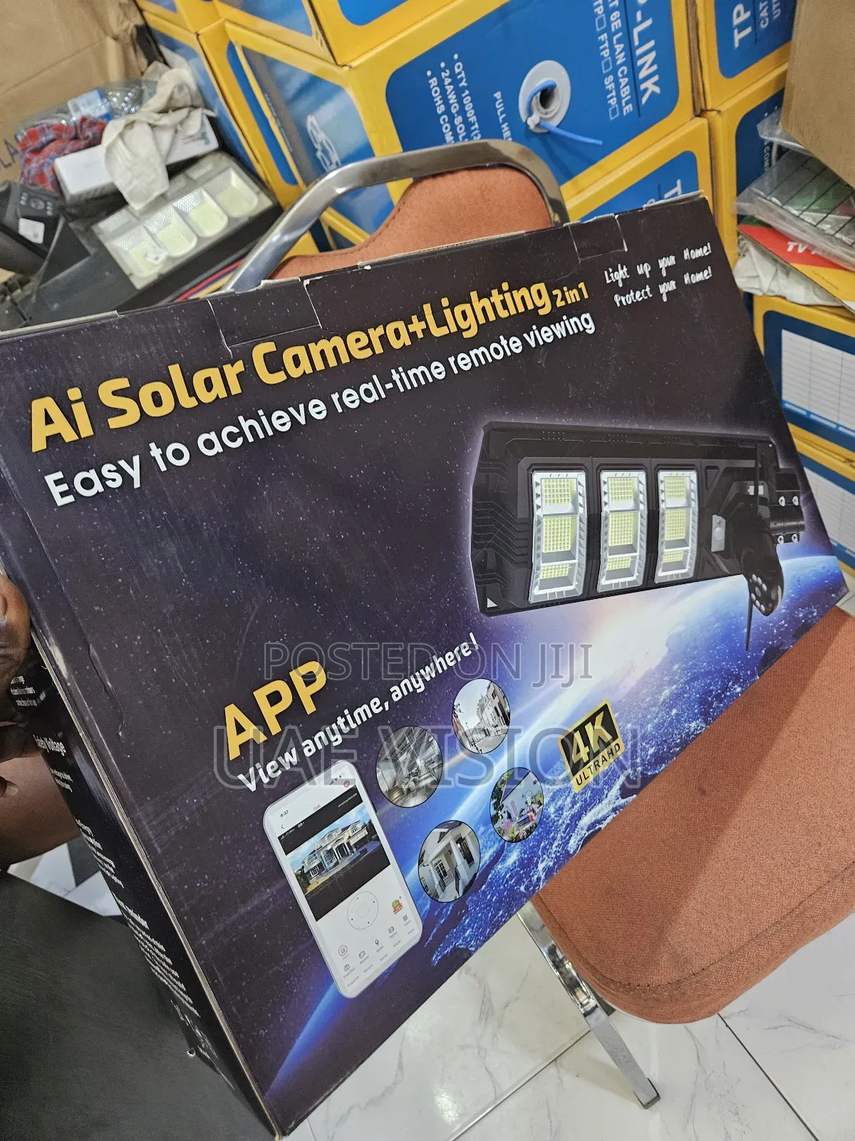 Street Light Solar Camera 2in1 Ai Camera With Hd