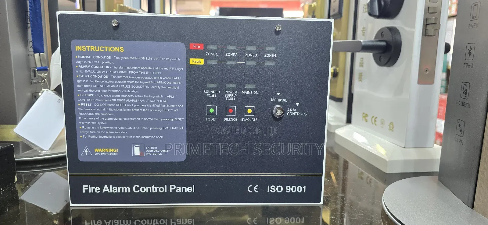 Security Infinity 4 Zone Fire Alarm Panel