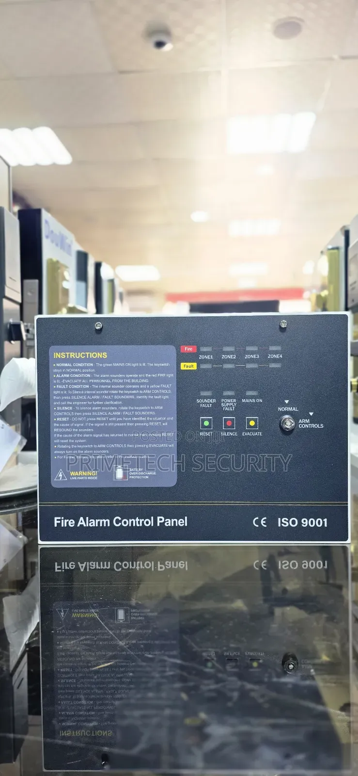 Security Infinity 4 Zone Fire Alarm Panel