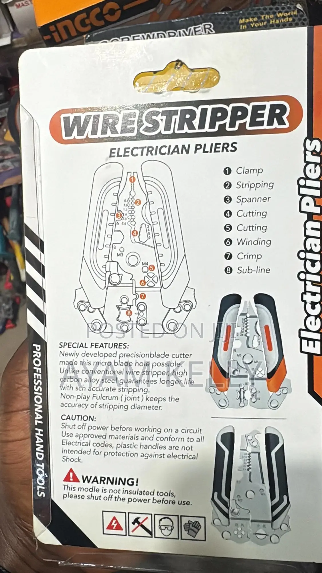 Wire Stripper Electrician Pliers