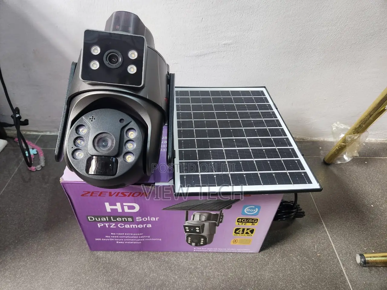 Ubox Double Lens Solar Camera