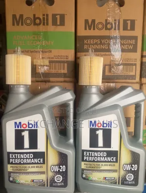 Latest Camry Oil Filter and Recommended Oil Mobil 1 0w-20 5l