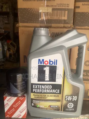 Oil Filter Toyota Hilux and Mobil 1 5w-30 5l Engine Oil
