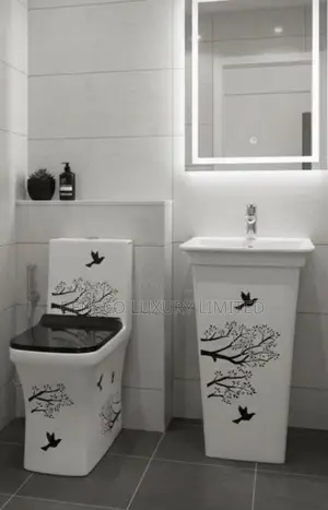 Imported Premium Wc With Pedestal Basin – Stylish Bathroom Package