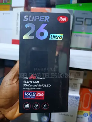 New Itel S26 Ultra 256 GB Black