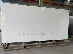 Plain White Marble Quartz Slab