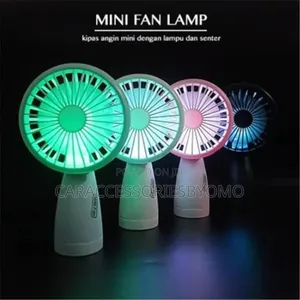 Rechargable Mini Fan With Light
