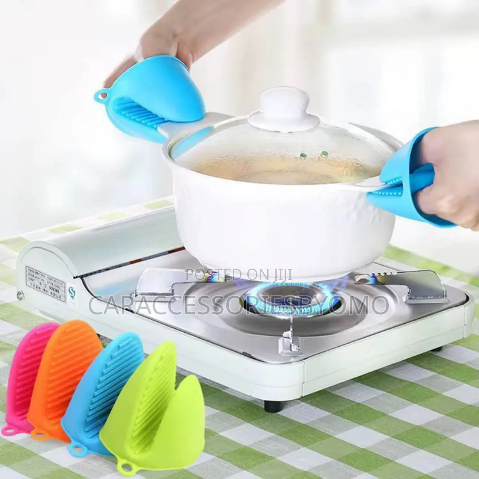 Silicone Pot Holder Carrier - A Pair