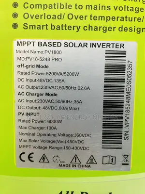 Must 5.2kv/450v Inverter