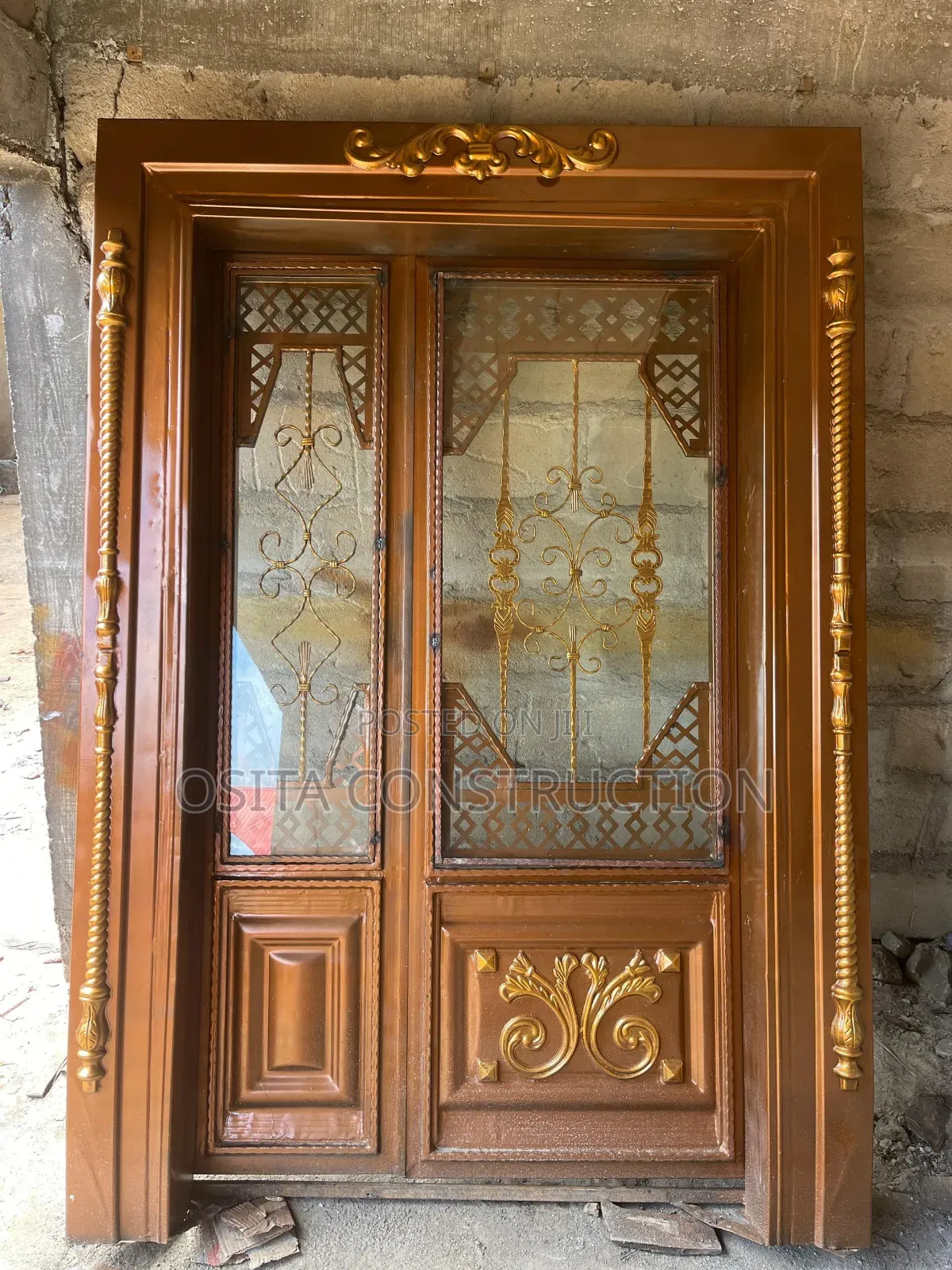 Class Wronght Iron Double Door