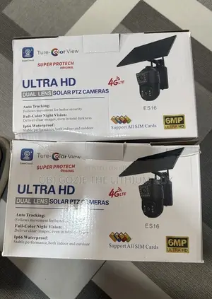 Eseecloud Double Lens Solar Camera Solar CCTV 6mp