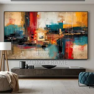 Modern Industrial Abstract Canvas Art