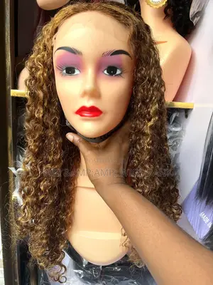 Super Double Drawn 5by5 Closure Pixie Curl Wig Piano Color P4/27