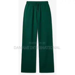 Danami Baggy Straight Cut Sweatpnats/Joggers - Bottle Green