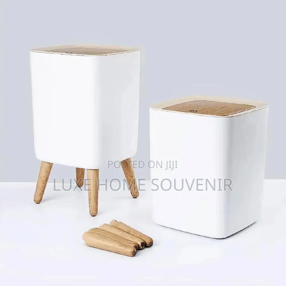 Wooden Trash Bin