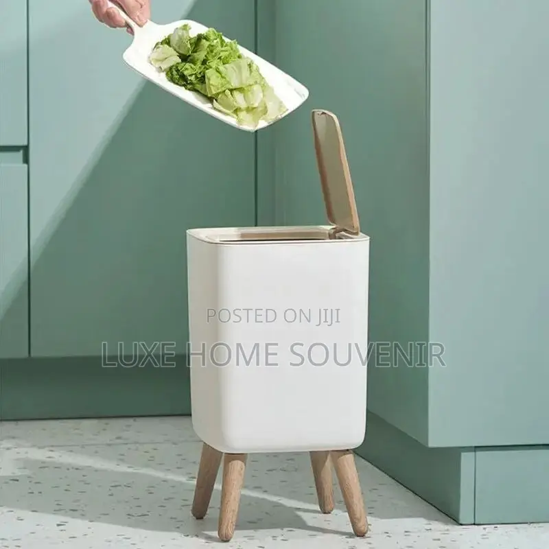 Wooden Trash Bin