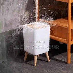 Wooden Trash Bin