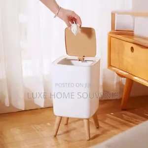 Wooden Trash Bin