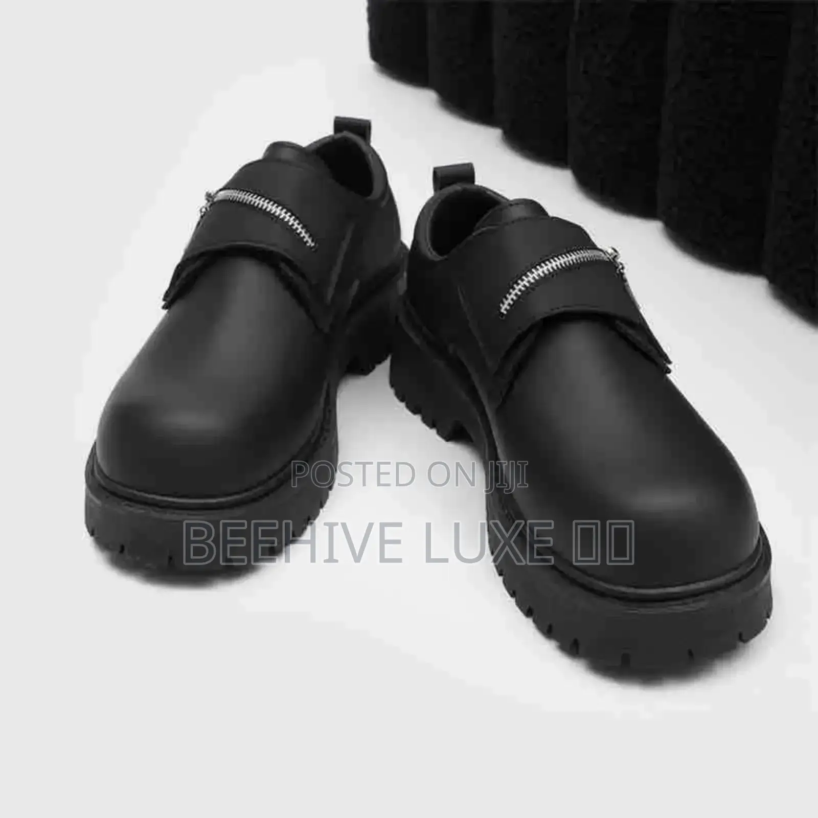 Luxury Men's Platform Zip Flap Shoes