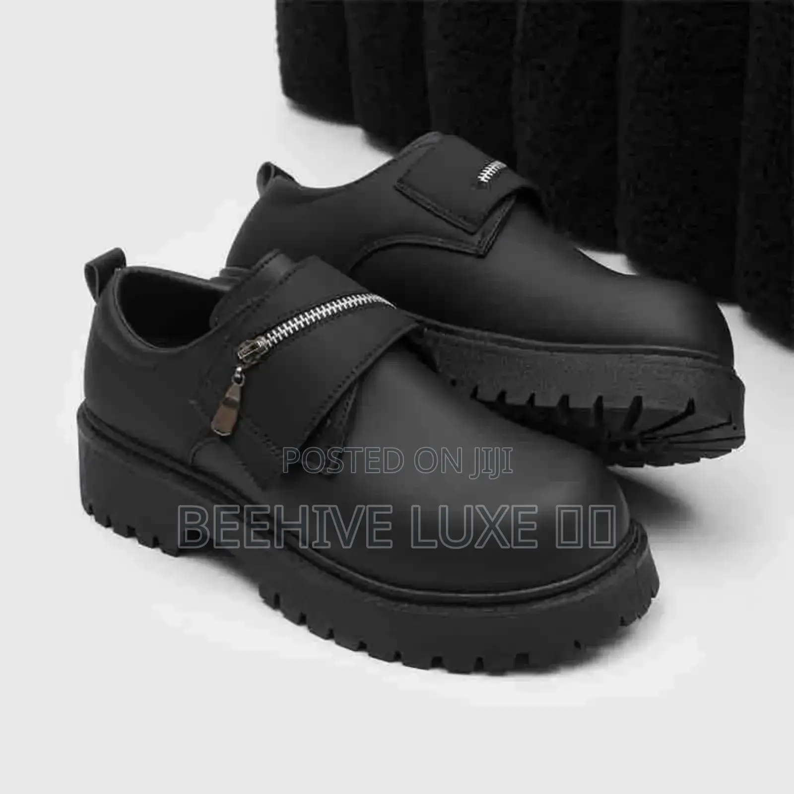 Luxury Men's Platform Zip Flap Shoes