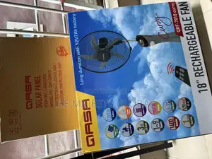 Rechargeable Qasa 18inches Fan With 20w Solar Panel