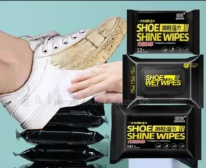1 Pack/ 80 Pcs Shoe Shineing Wipe For Shoe Cleaner Disposal