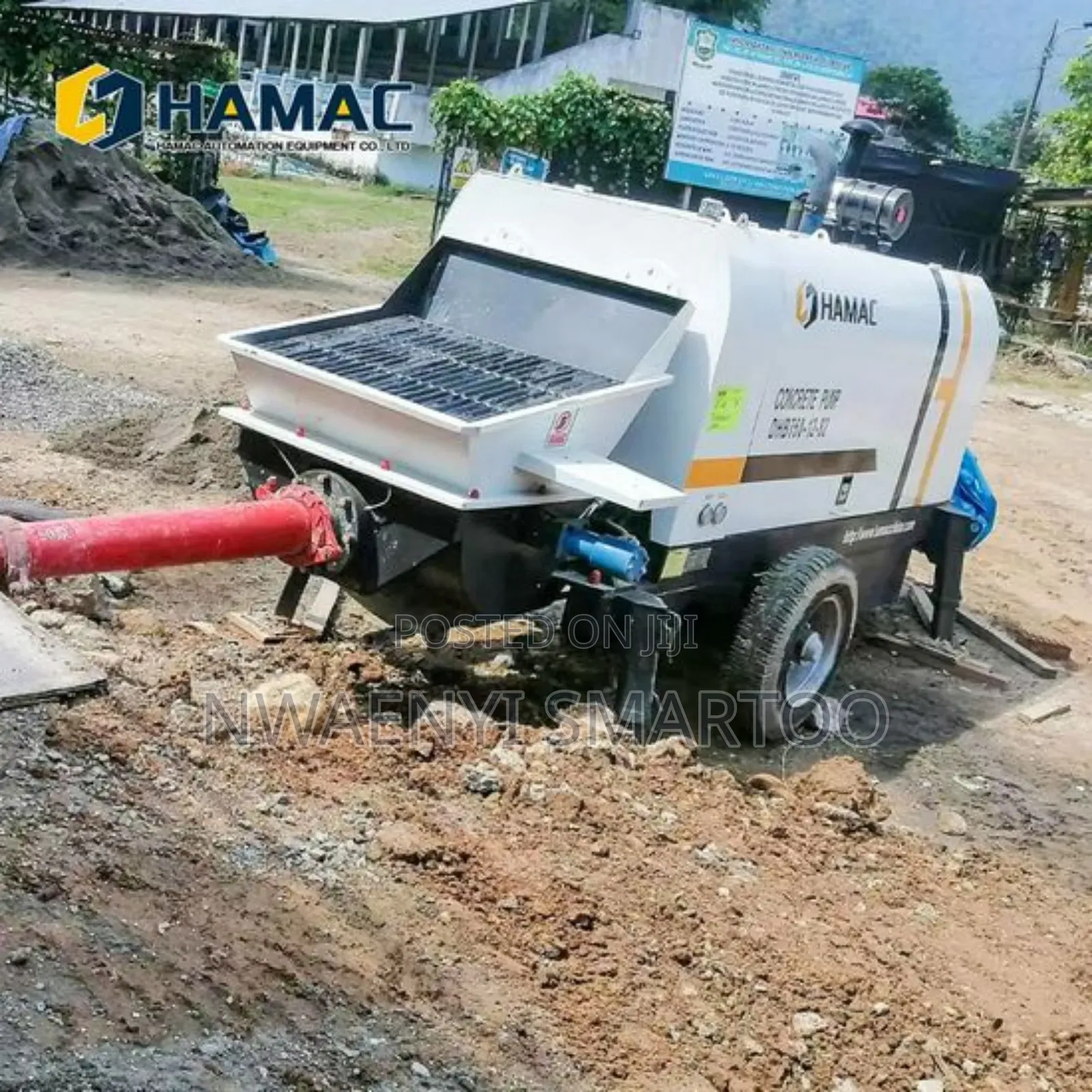 Hbt40 Cubic With 100 Meter Pipe Concrete Pump