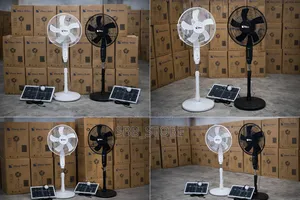 16 Inches Glory Solar Standing Fan With Panel (Ac/Dc Rechargeable)
